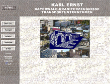 Tablet Screenshot of granit-ernst.de